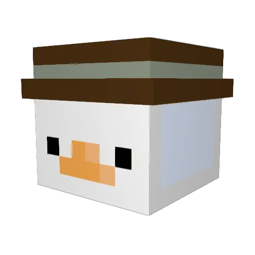 CurryMuncha Minecraft avatar head, 3D render