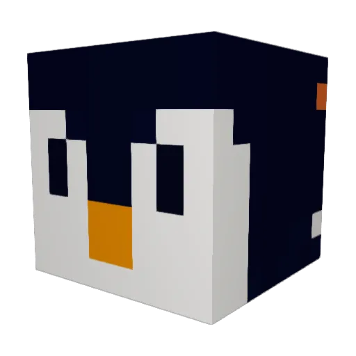 CurryPenguin1 Minecraft avatar head, 3D render