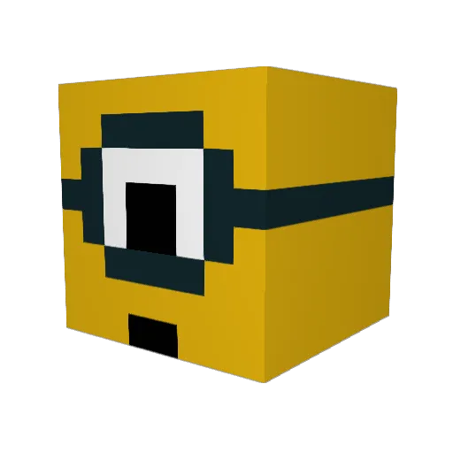 CurrySage Minecraft avatar head, 3D render