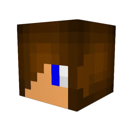 Curry_FREAK Minecraft avatar head, 3D render