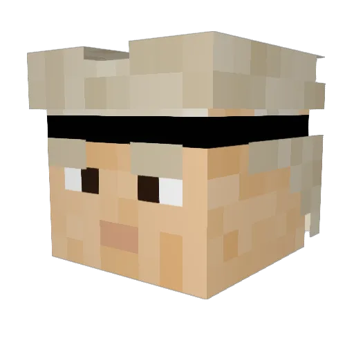 Currycabonat345 Minecraft avatar head, 3D render