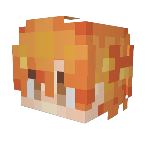 Currycrew95 Minecraft avatar head, 3D render
