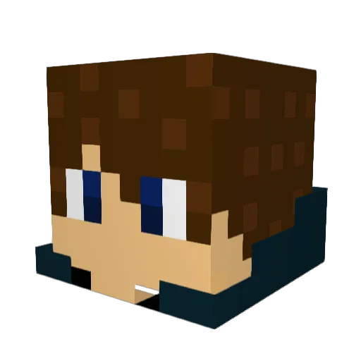 CurryoftheSam Minecraft avatar head, 3D render