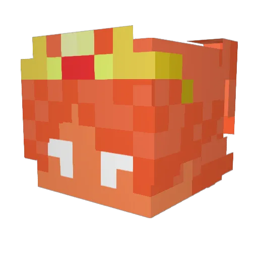 CurseAL Minecraft avatar head, 3D render