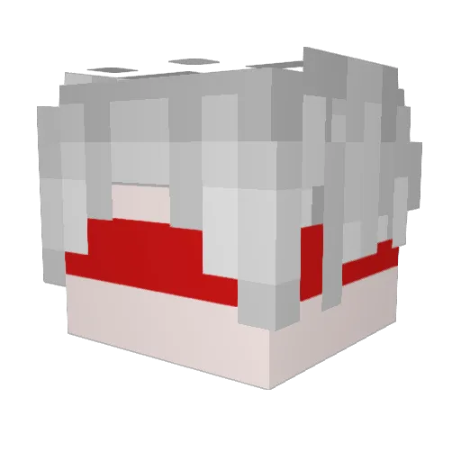 CurseCram Minecraft avatar head, 3D render