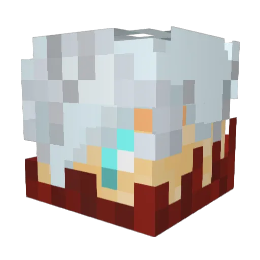 CurseOfKarma Minecraft avatar head, 3D render