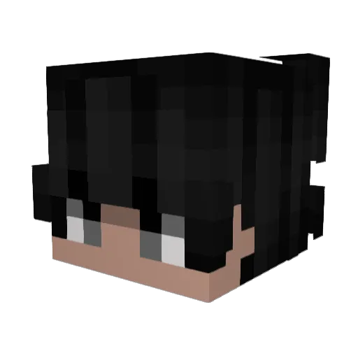 CurseOfLilPeep Minecraft avatar head, 3D render