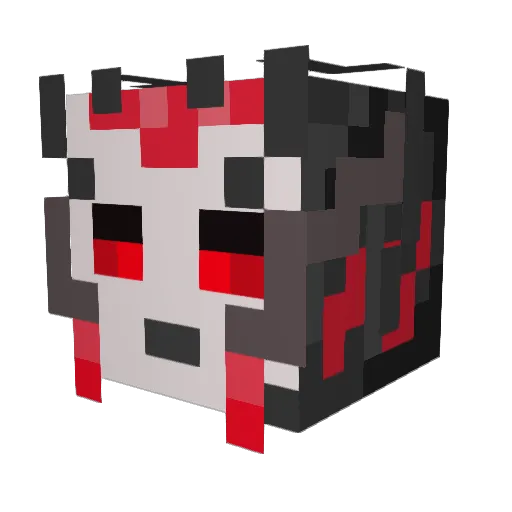CurseRebirth Minecraft avatar head, 3D render