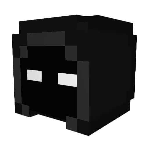 CursedAffinity Minecraft avatar head, 3D render