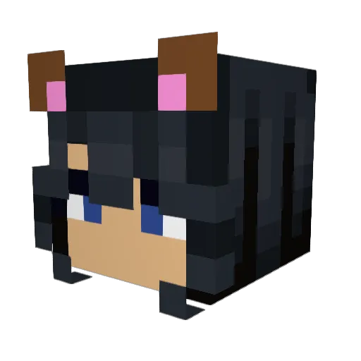 CursedBenjamin Minecraft avatar head, 3D render