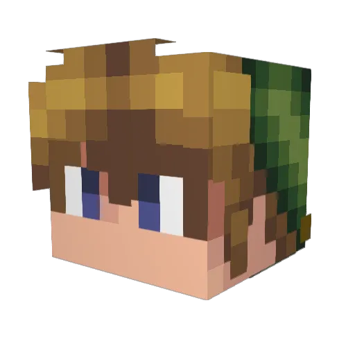 CursedDrag0n Minecraft avatar head, 3D render