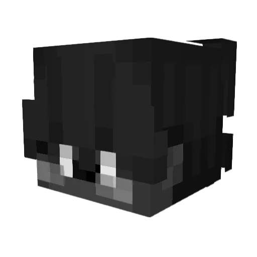 CursedHD Minecraft avatar head, 3D render
