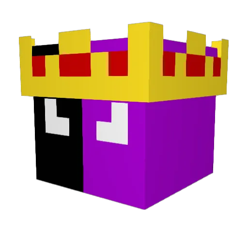 CursedJoker Minecraft avatar head, 3D render