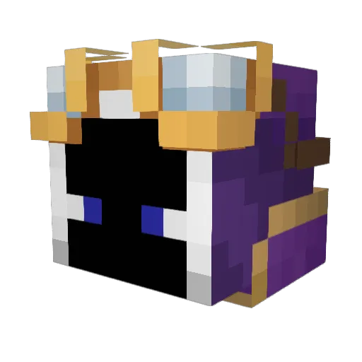 CursedKing2001 Minecraft avatar head, 3D render