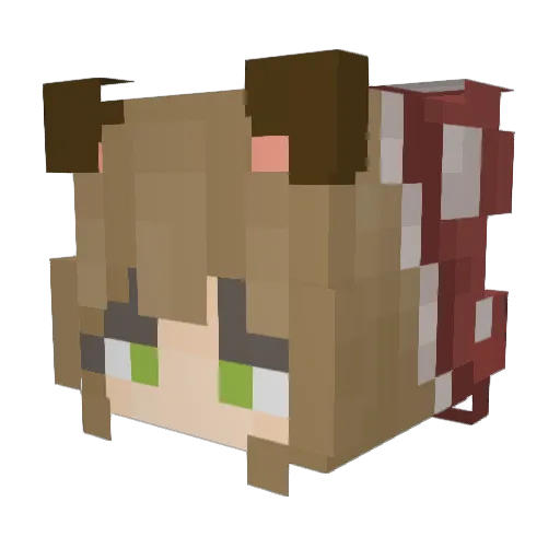 CursedLake Minecraft avatar head, 3D render