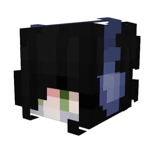 CursedPlague Minecraft avatar head, 3D render