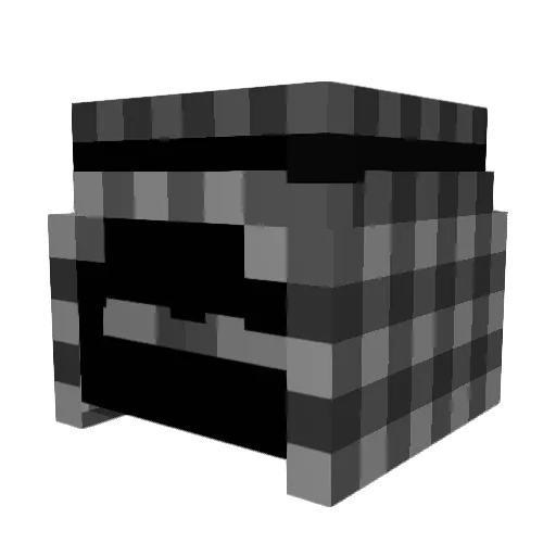 CursedRituals Minecraft avatar head, 3D render
