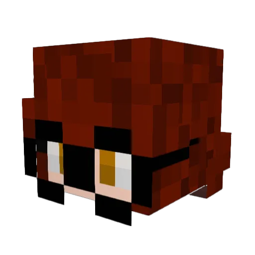 CursedRose23 Minecraft avatar head, 3D render