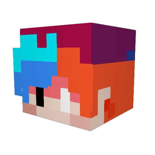 CursedTwilight Minecraft avatar head, 3D render
