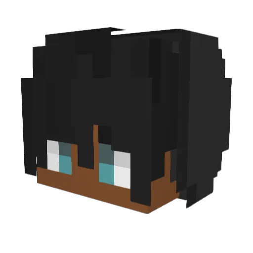 CursedZer0 Minecraft avatar head, 3D render