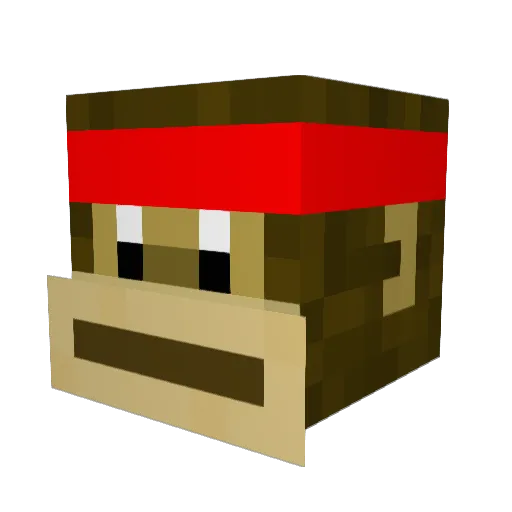 Cursed_Tomato Minecraft avatar head, 3D render