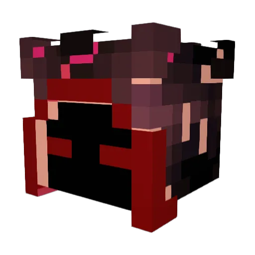 Curseside Minecraft avatar head, 3D render