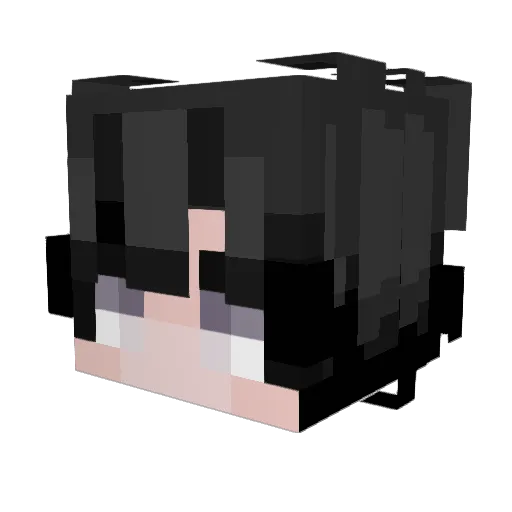 Curswait Minecraft avatar head, 3D render