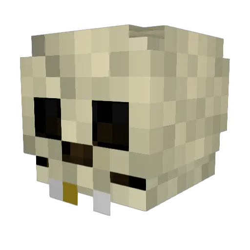 Curt7272 Minecraft avatar head, 3D render