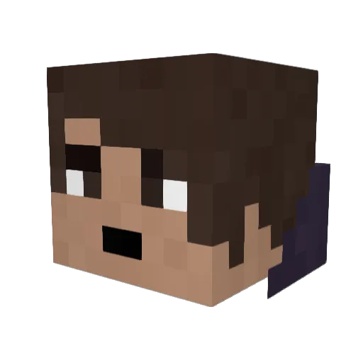 Curt_246 Minecraft avatar head, 3D render