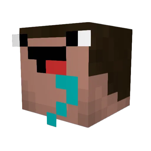 Curtasood Minecraft avatar head, 3D render
