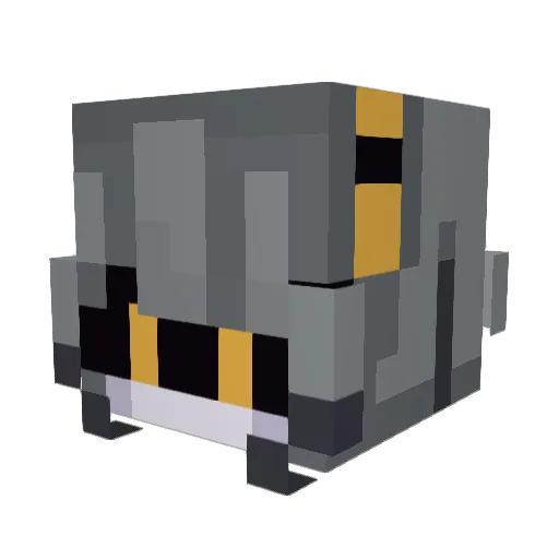 Curtbis Minecraft avatar head, 3D render