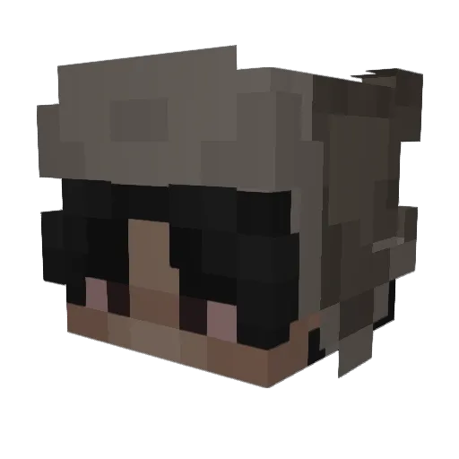 Curtinio Minecraft avatar head, 3D render
