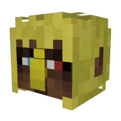 Curtis542 Minecraft avatar head, 3D render