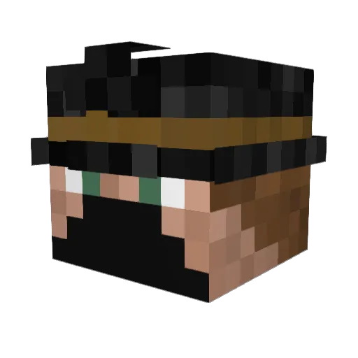 CurtisG2000 Minecraft avatar head, 3D render