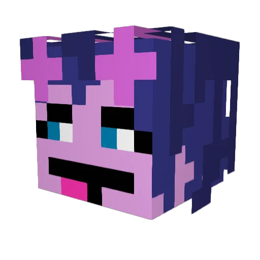 Curtkasimun Minecraft avatar head, 3D render