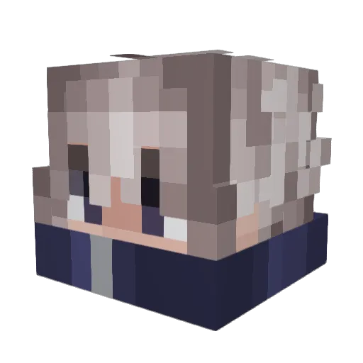 Curupira_Ofc Minecraft avatar head, 3D render