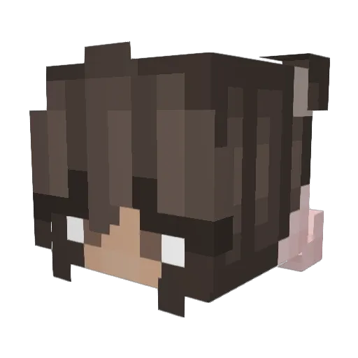 Curuptt Minecraft avatar head, 3D render