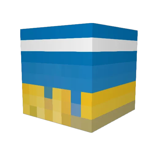 Curvalop Minecraft avatar head, 3D render