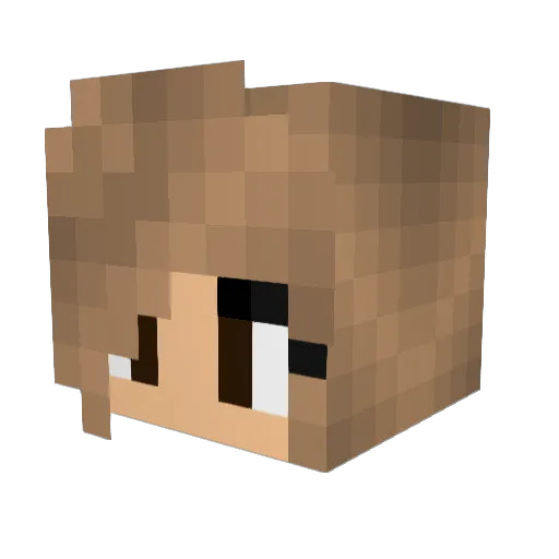 CurveyChef Minecraft avatar head, 3D render