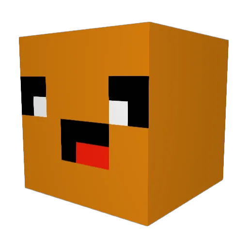 CurvyBoi Minecraft avatar head, 3D render