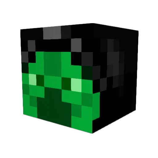 CurvySquid726 Minecraft avatar head, 3D render