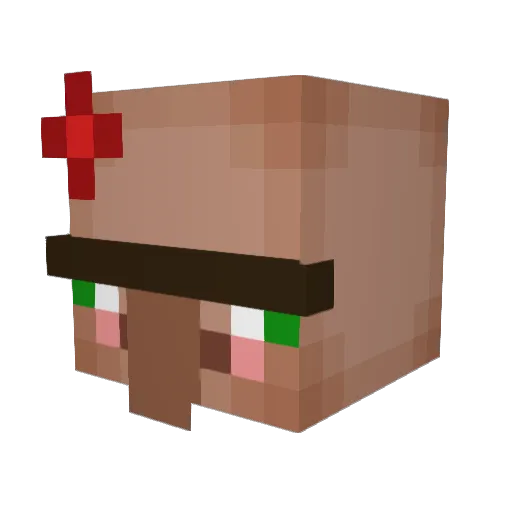 CusAmReck Minecraft avatar head, 3D render