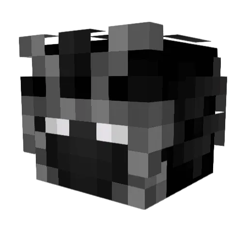 CusCxs Minecraft avatar head, 3D render