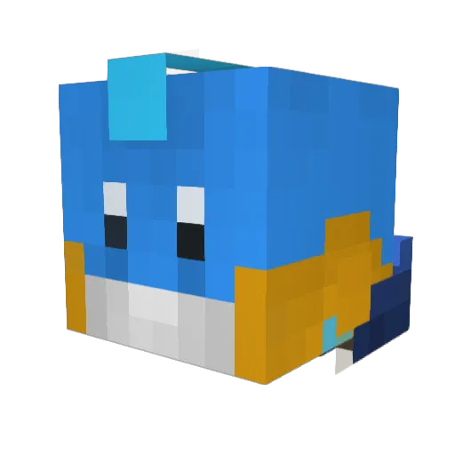 CushB Minecraft avatar head, 3D render