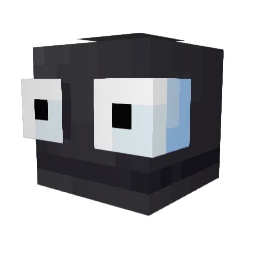 Cuso_ Minecraft avatar head, 3D render