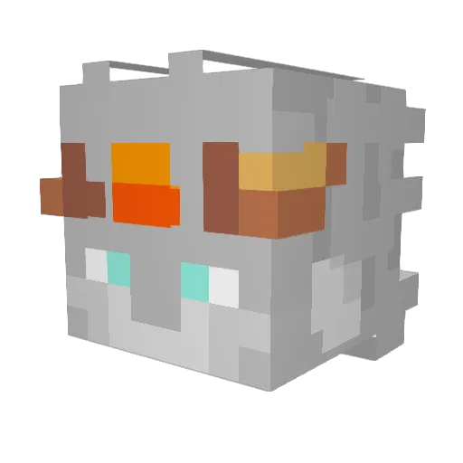 Cussie_13 Minecraft avatar head, 3D render