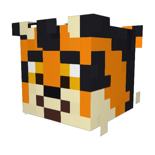 Custard_OwO Minecraft avatar head, 3D render