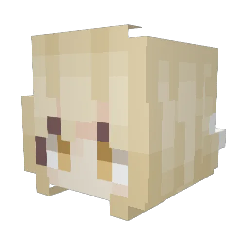 Custard__Bun Minecraft avatar head, 3D render