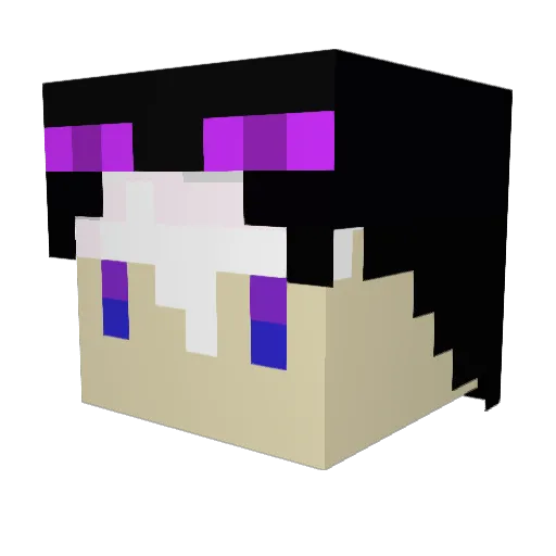 Custardsauce Minecraft avatar head, 3D render