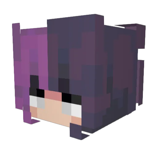 Custe_ Minecraft avatar head, 3D render